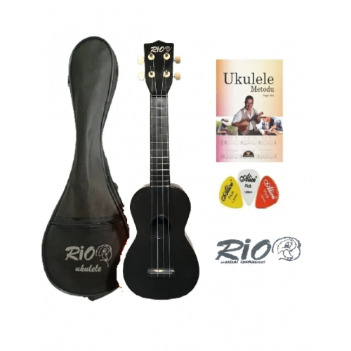 Kompozit Siyah Ukulele 54 Cm (KILIF PENA METOT)