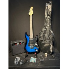 Elektro Gitar set BlueBurst (Gitar-Amfi-Stand-Kablo-Askı-Kapo-Akort Cihazı-Yedek Tel)